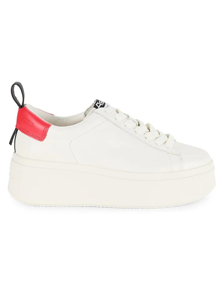 Ash Women's Leather Low Top Sneakers - White Cover