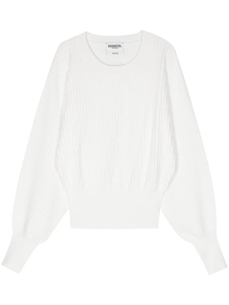 Essentiel Antwerp Favour 3D-knit jumper - White Cover