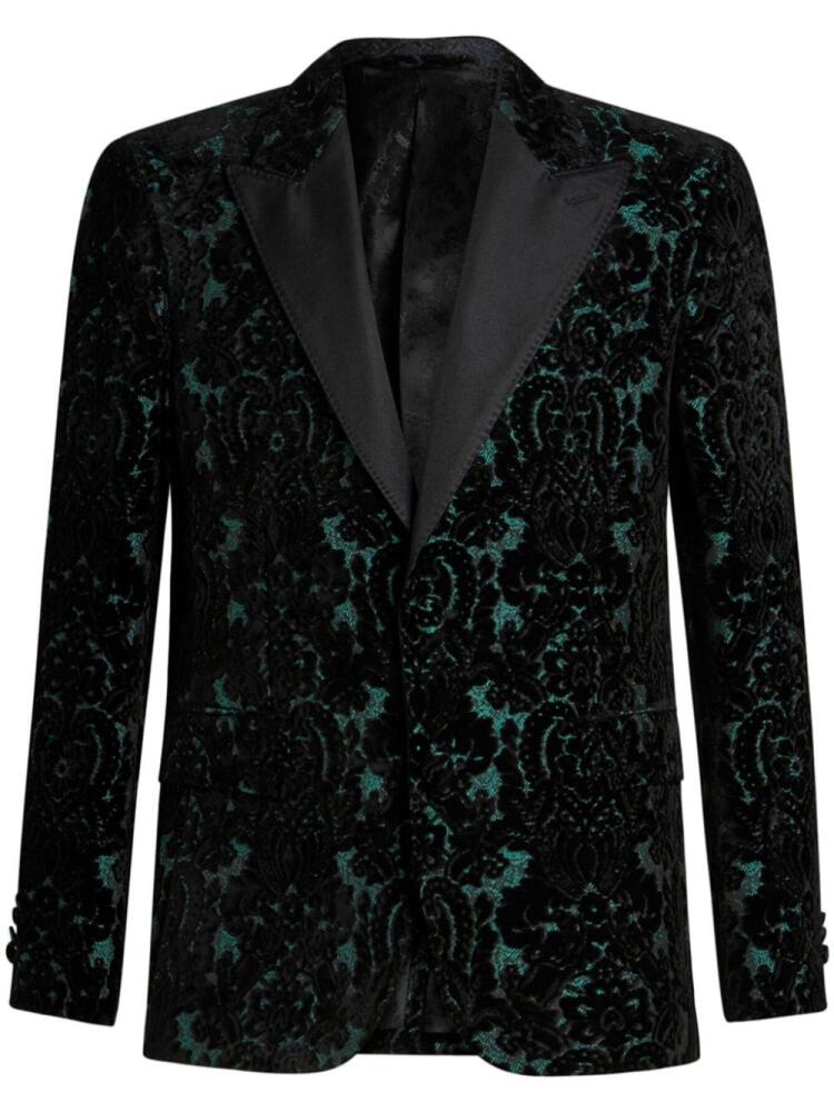 ETRO brocade velvet blazer - Black Cover