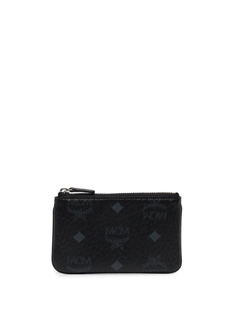 MCM mini monogram-print key pouch - Black Cover