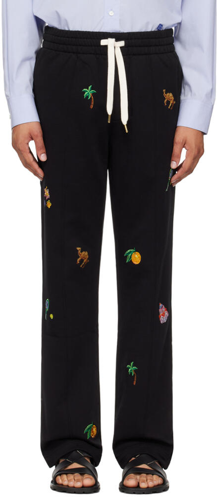 Casablanca Black Elements En Crayon Sweatpants Cover