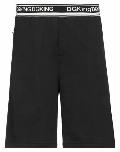 Dolce & gabbana Man Shorts & Bermuda Shorts Black Cotton, Silk, Elastane Cover