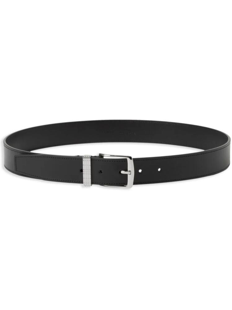 Burberry engraved-logo leather belt - Black Cover