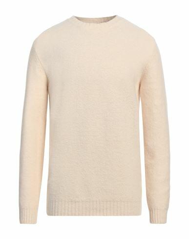 Alpha Studio Man Sweater Cream Metallic fiber, Polyamide, Cashmere, Elastane Cover