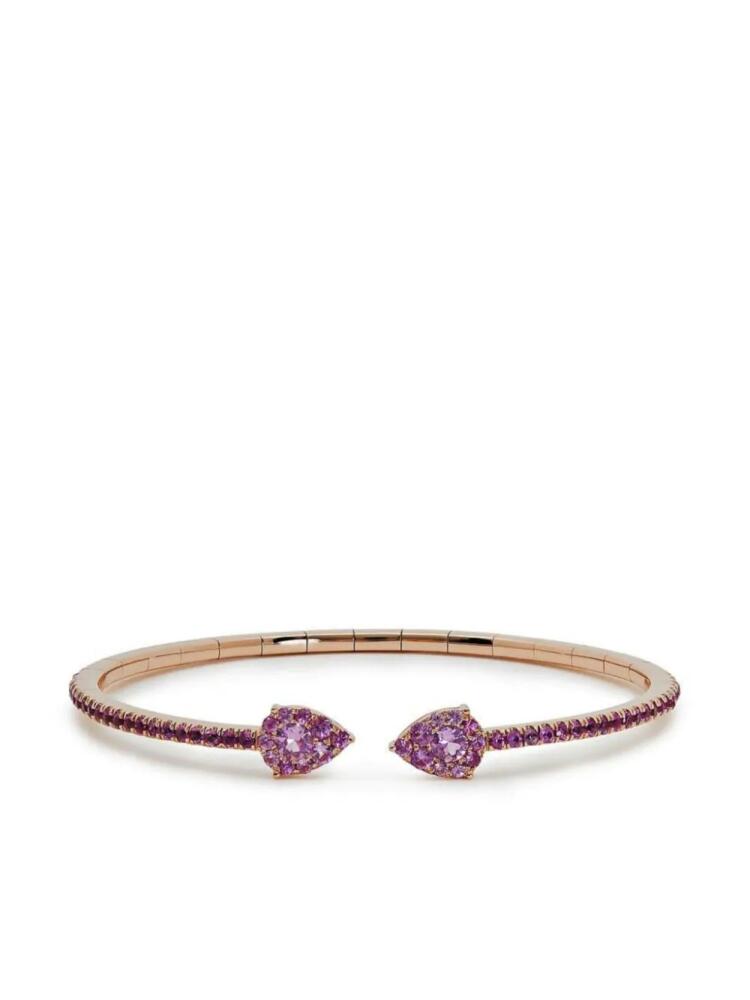 Jewels Aficionado 18kt rose gold sapphire bangle Cover