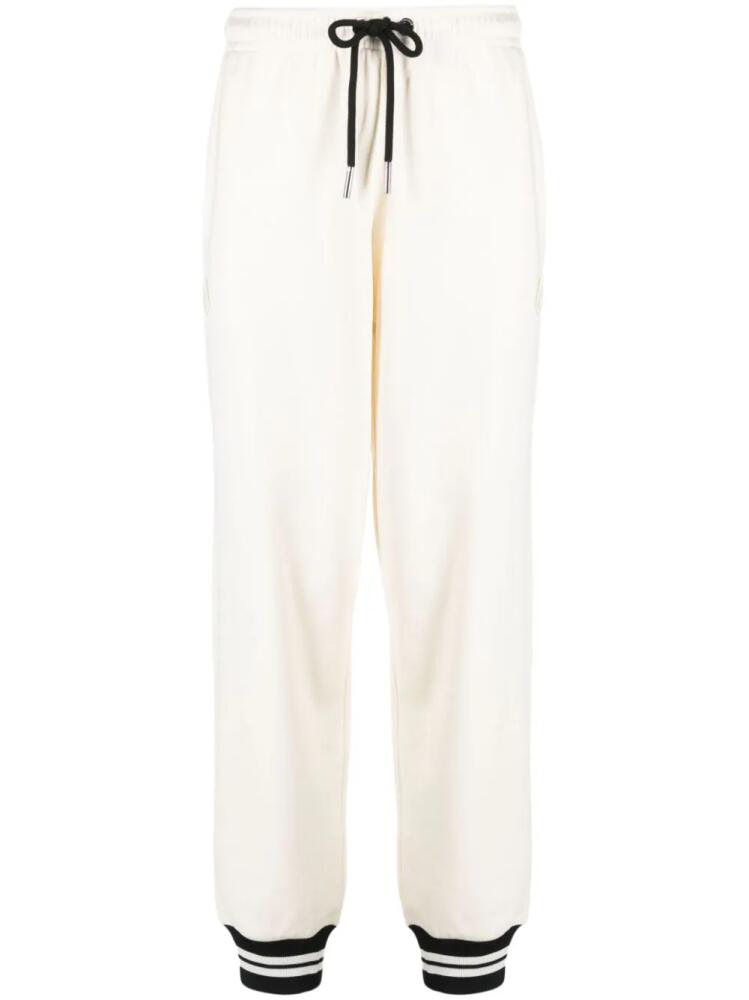 Moncler striped-trim track pants - White Cover