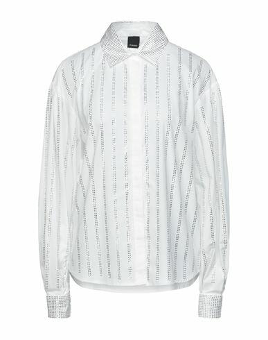 Pinko Woman Shirt White Cotton, Glass Cover