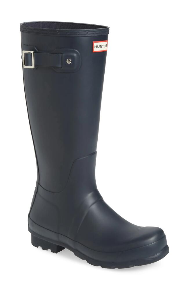 Hunter 'Original Tall' Rain Boot in Navy Cover