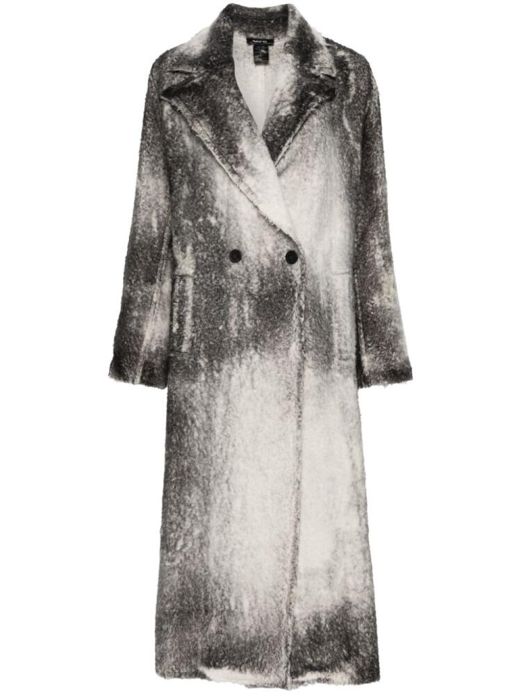 Avant Toi marbled-pattern coat - Grey Cover