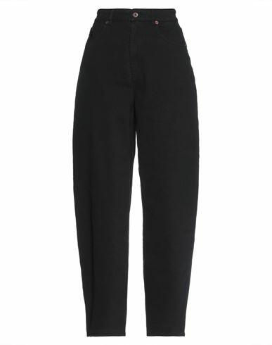 Avantgar Denim By European Culture Woman Pants Black Cotton, Polyester, Elastane Cover