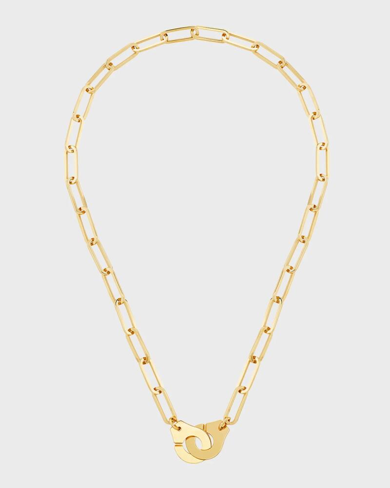 DINH VAN Yellow Gold Menottes R15 Extra-Large Chain Necklace Cover