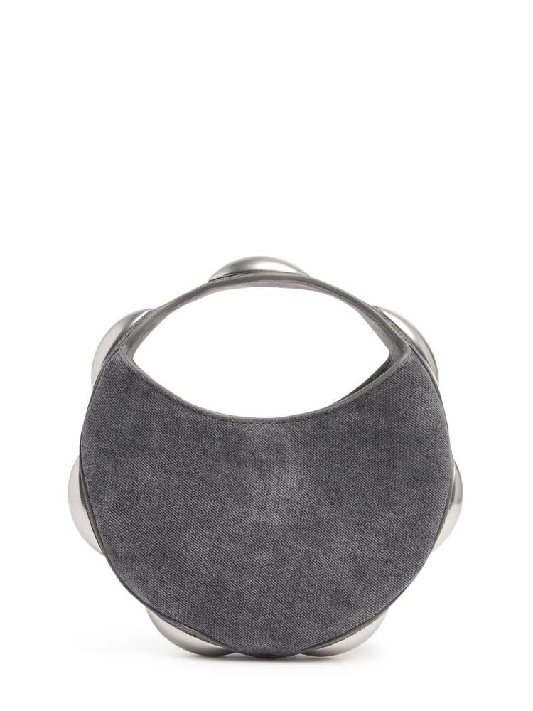 ALEXANDER WANG Dome Circular Denim Printed Leather Bag Cover