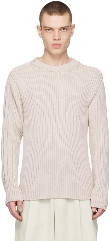 Dries Van Noten Gray Crewneck Sweater Cover