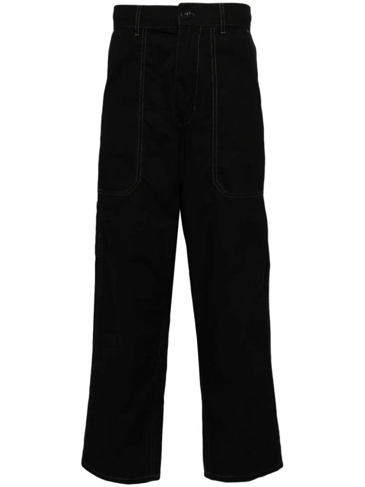 CHOCOOLATE straight-leg cotton carpenter trousers - Black Cover