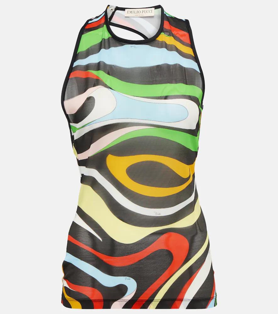 Pucci Marmo jersey tank top Cover