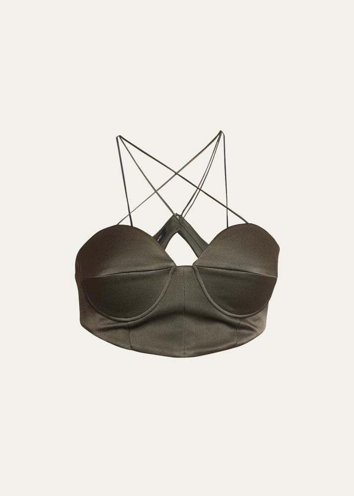 Alex Perry Cupped Sweetheart Bra Top Cover