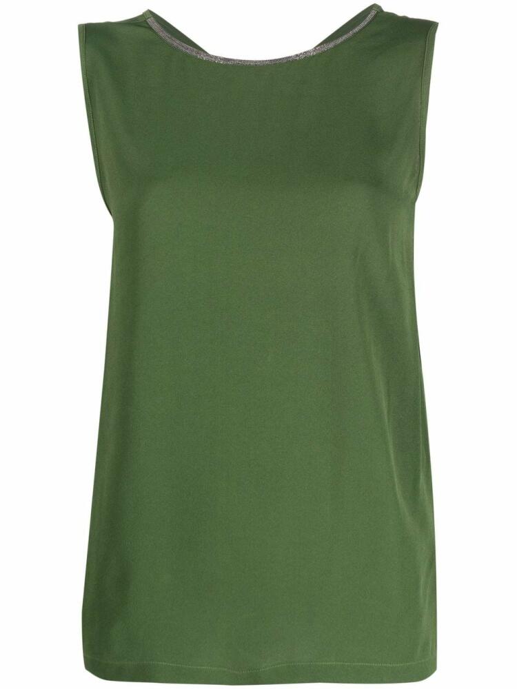 Fabiana Filippi V-neck vest top - Green Cover