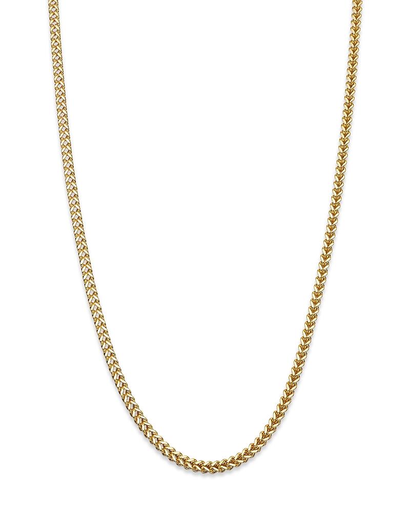 Bloomingdale's Fine Collection Men's Square Franco Link Chain Necklace in 14K Yellow Gold, 24 - Exclusive Cover