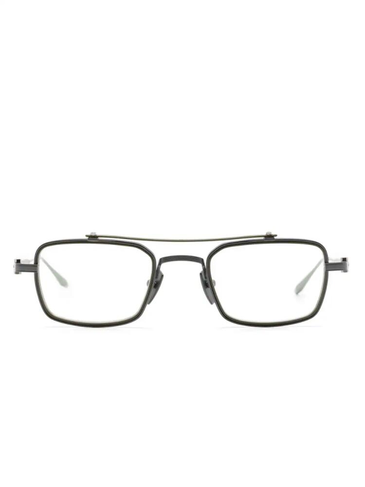 Akoni square-frame glasses - Black Cover