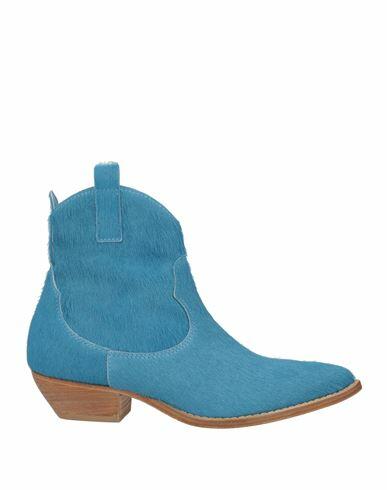 P. a.r. o.s. h. Woman Ankle boots Deep jade Leather Cover