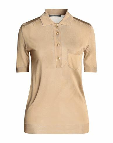 Alberta Ferretti Woman Polo shirt Sand Viscose Cover