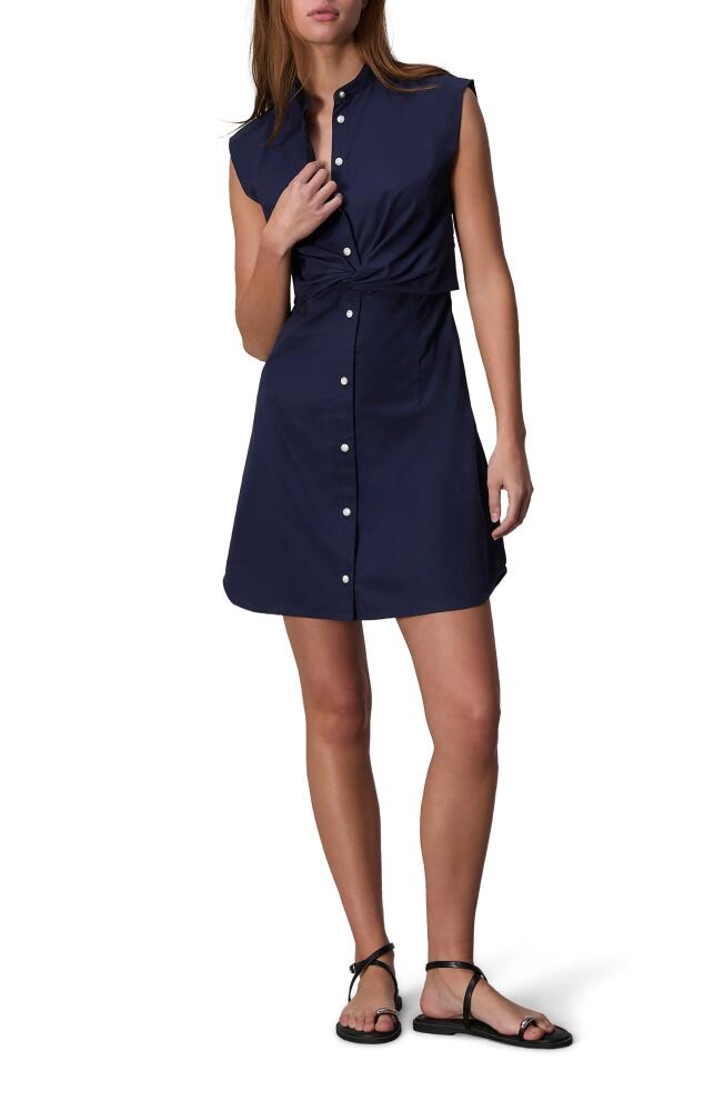 rag & bone Louisa Sleeveless Poplin Shirtdress in Navy Cover