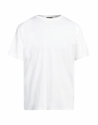 Herno Man T-shirt White Cotton, Elastane Cover