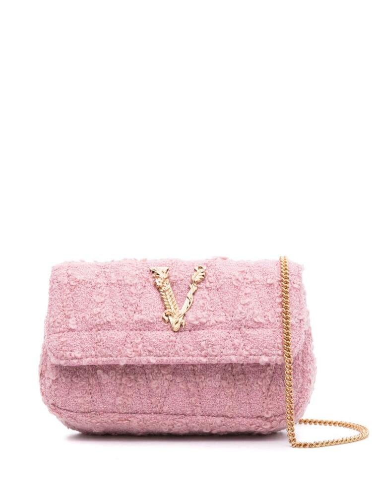 Versace Virtus matelassé crossbody bag - Pink Cover