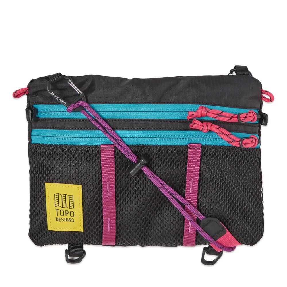 Topo Designs Mountain Accessory Shoulder Bag in Black/Grape Cover