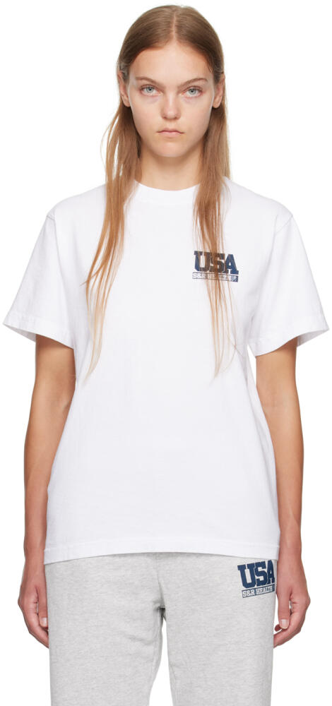 Sporty & Rich White Team USA T-Shirt Cover