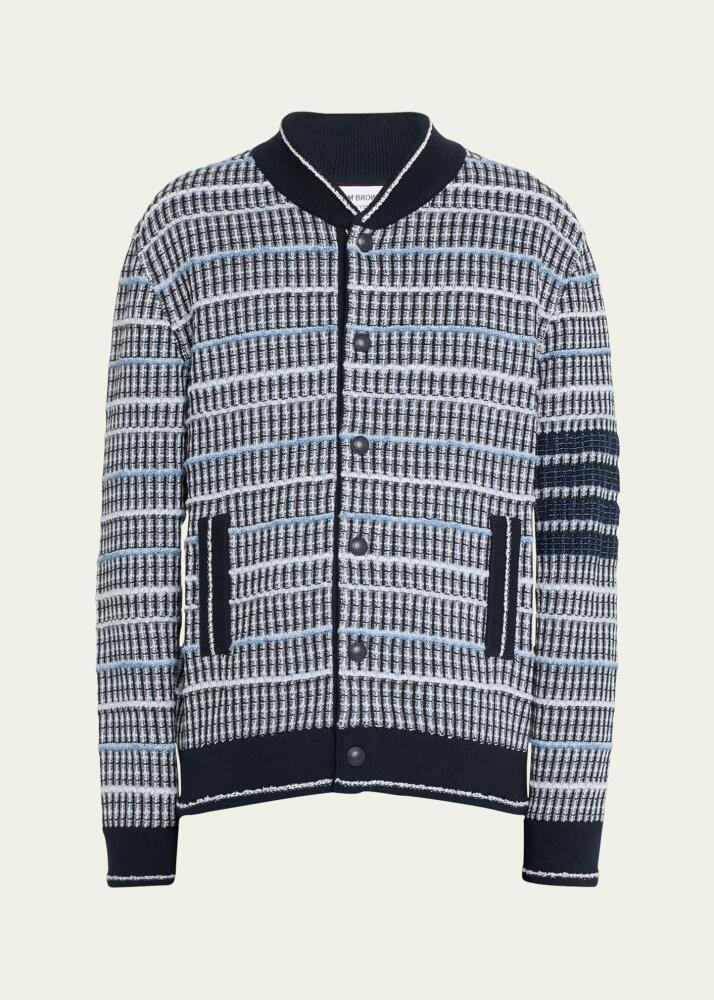 Thom Browne Men's Tweed Bomber Jacket Cover