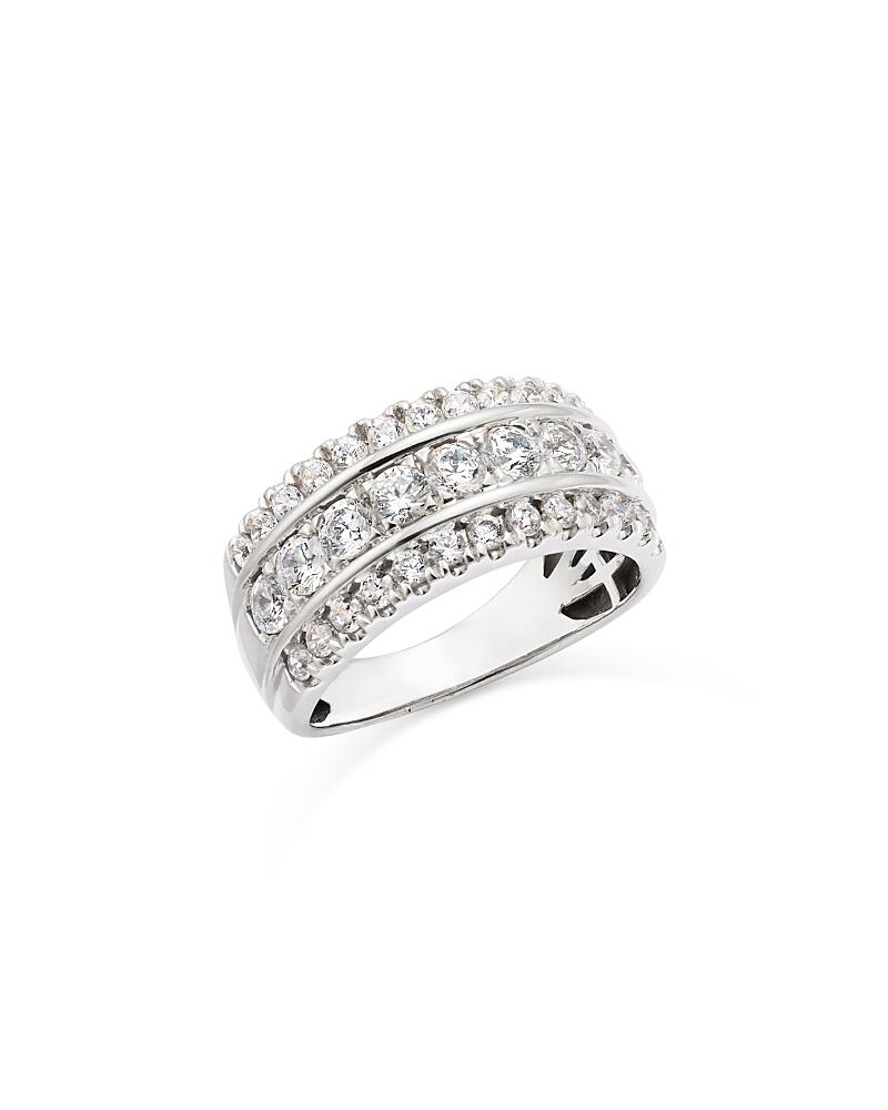 Bloomingdale's Fine Collection Diamond Triple Row Ring in 14K White Gold, 1.50 ct. t. w. Cover