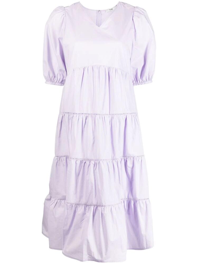 b+ab panelled-design midi dress - Purple Cover