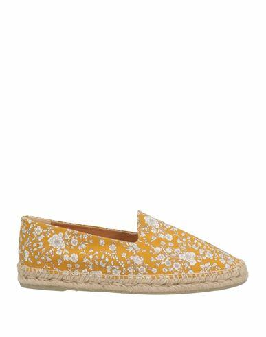 Castañer Man Espadrilles Ocher Textile fibers Cover