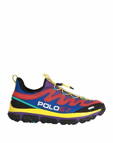 Polo Ralph Lauren Man Sneakers Purple Polyester, Polyurethane Cover