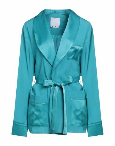 Sfizio Woman Blazer Azure Acetate, Viscose Cover