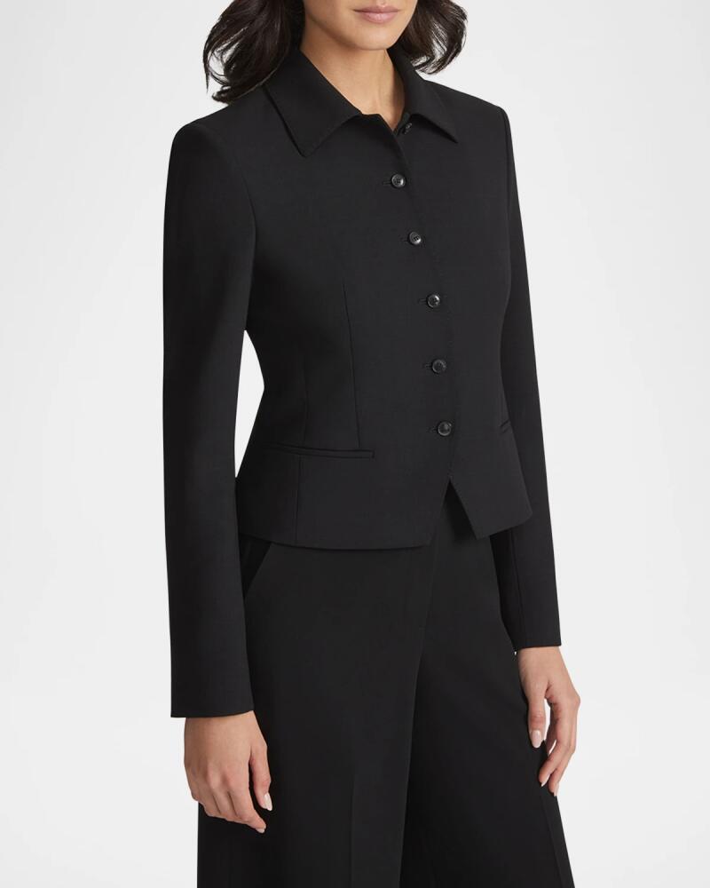 Lafayette 148 New York Cropped Pick Stitch Jacket Cover