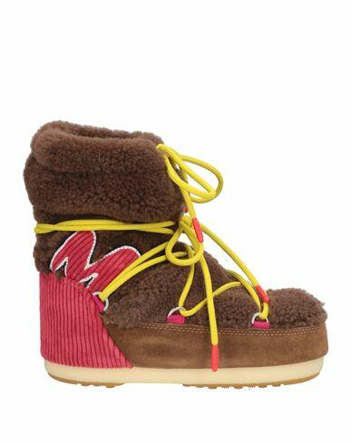 Moon Boot Woman Ankle boots Cocoa Shearling, Textile fibers Cover