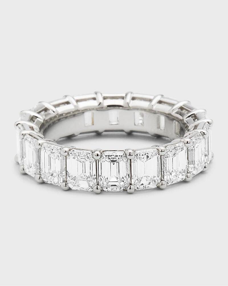 Neiman Marcus Diamonds Platinum Emerald-Cut FG/VS Diamond Eternity Band, Size 6.75, 7.2tcw Cover