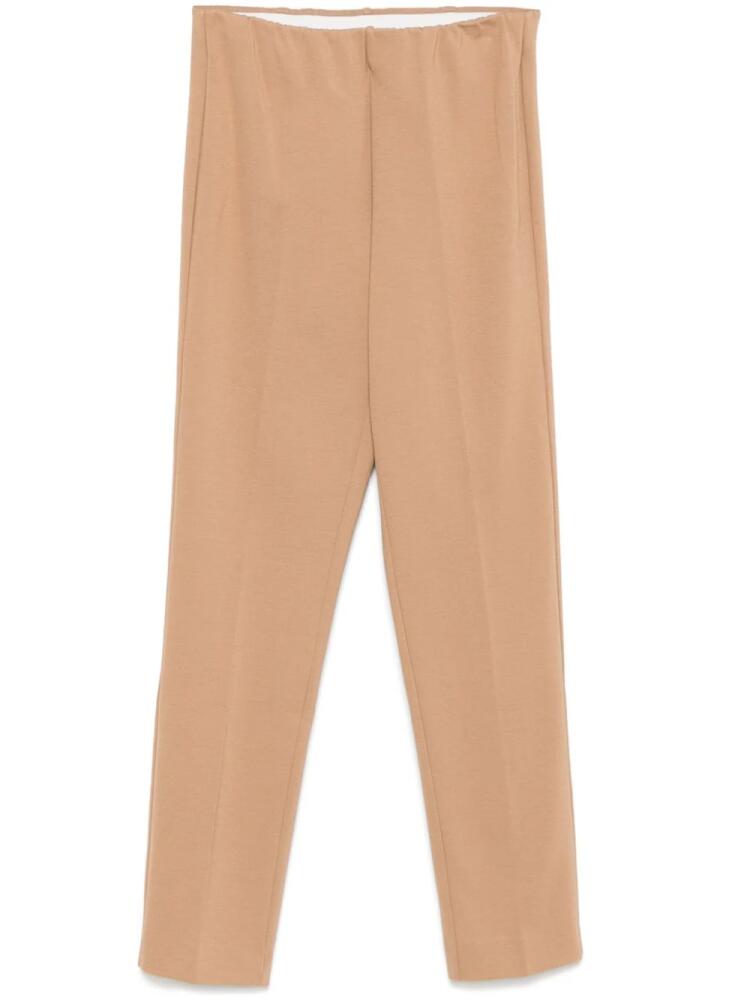 Le Tricot Perugia pressed-crease trousers - Brown Cover