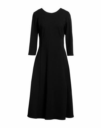 Diana Gallesi Woman Midi dress Black Polyester, Elastane Cover