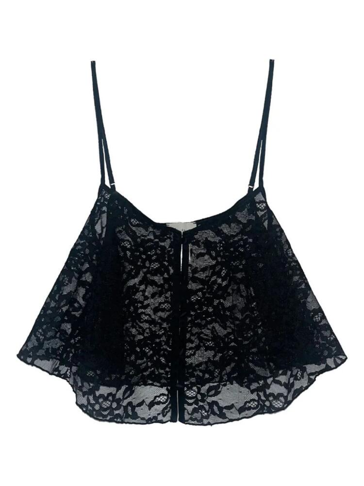 Fleur Du Mal Venus Lace Flutter camisole - Black Cover