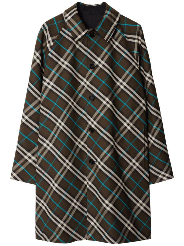 Burberry Nova Check reversible cotton coat - Black Cover