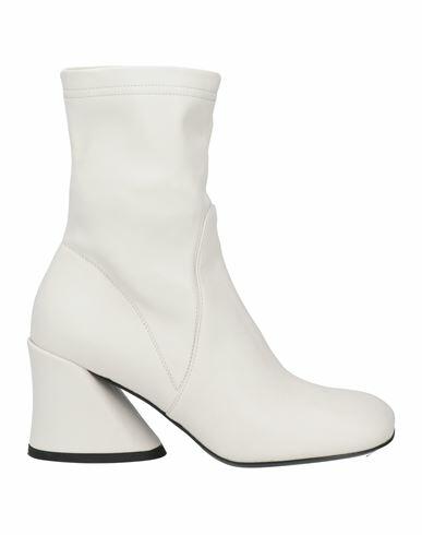 Strategia Woman Ankle boots Off white Textile fibers Cover