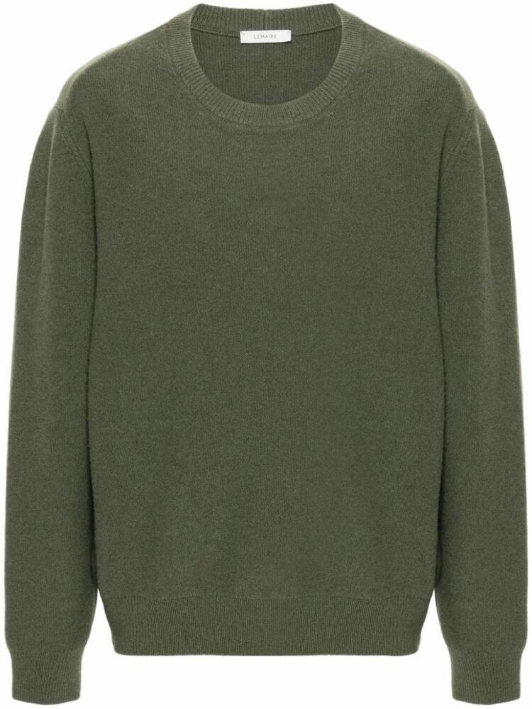 LEMAIRE round-neck wool jumper - Green Cover