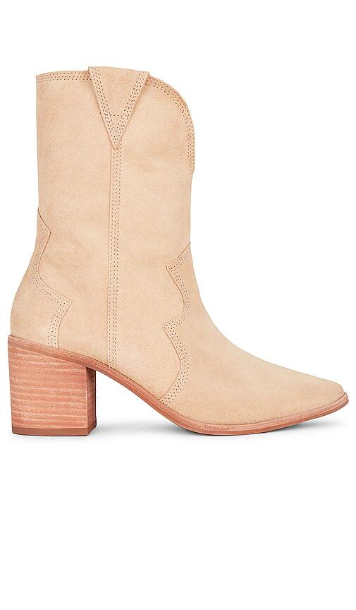 Kaanas Porto Western Boot in Cream Cover