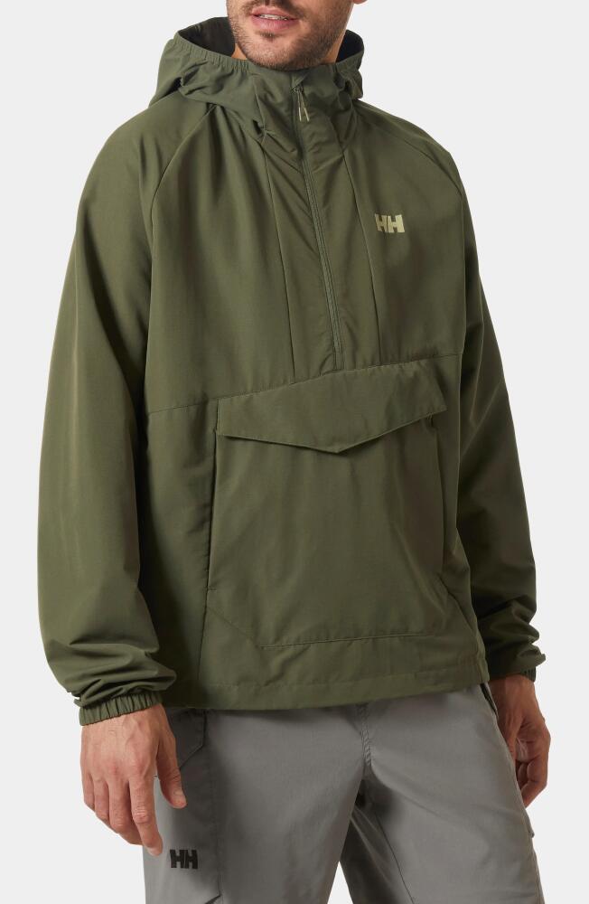 Helly Hansen Vista Hike Stretch Anorak in Utility Green Cover