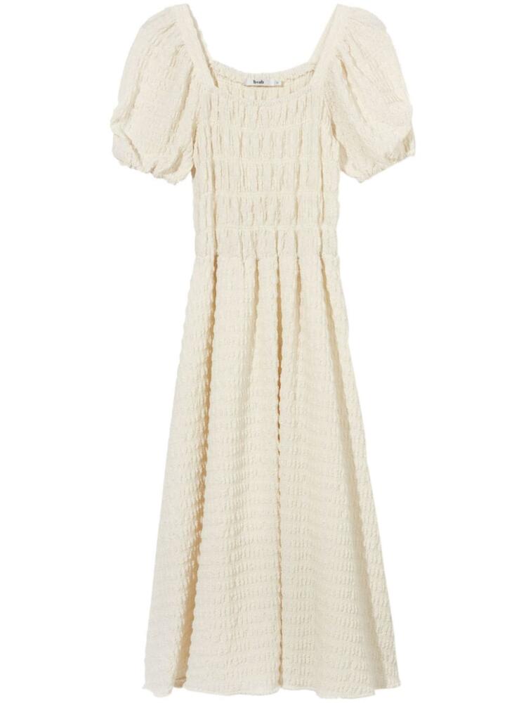 b+ab smocked midi dress - Neutrals Cover