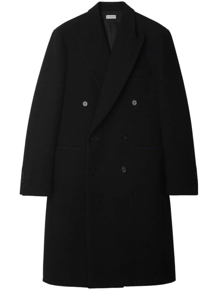 Burberry double-breasted wool coat - Black Cover