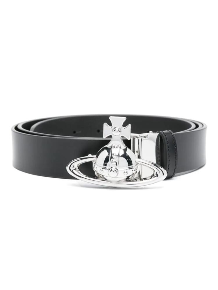 Vivienne Westwood Orb buckle belt - Black Cover